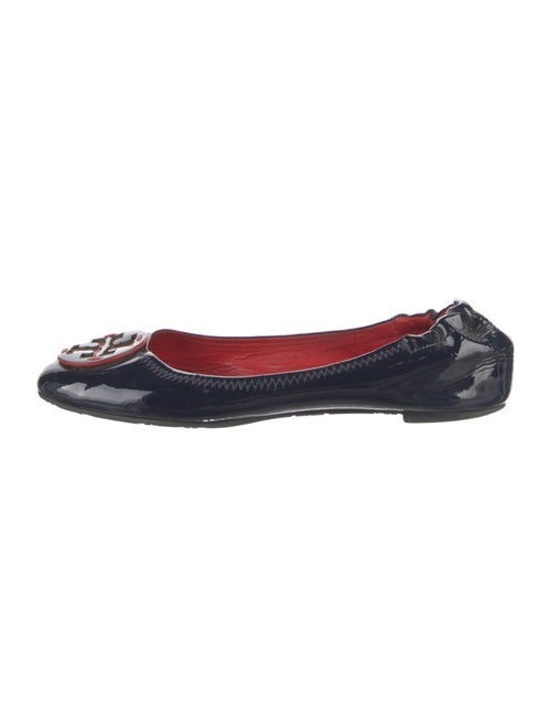 Tory Burch Patent Leather Lasercut Accents Ballet Flats
