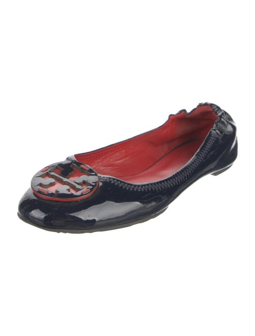 Tory Burch Patent Leather Lasercut Accents Ballet Flats