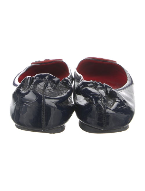 Tory Burch Patent Leather Lasercut Accents Ballet Flats