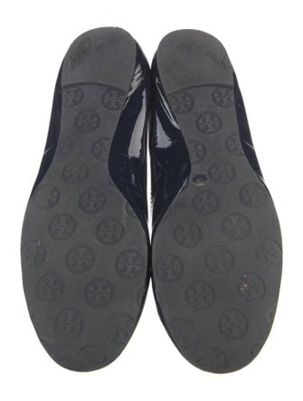 Tory Burch Patent Leather Lasercut Accents Ballet Flats
