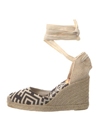 Tory Burch Canvas Printed D'Orsay Pumps