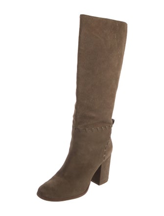 Tory Burch Suede Riding Boots