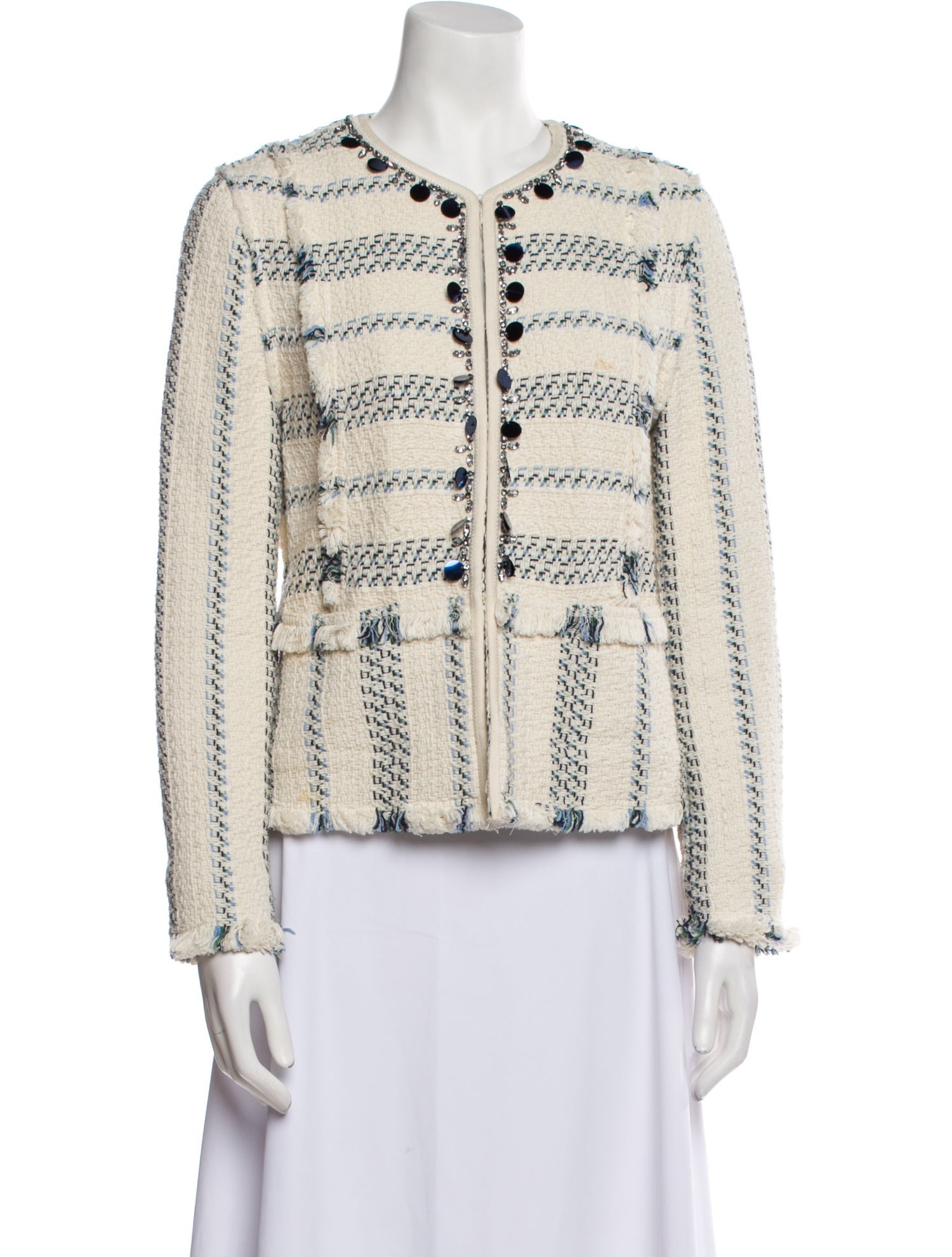 Tory Burch Tweed Pattern Jacket