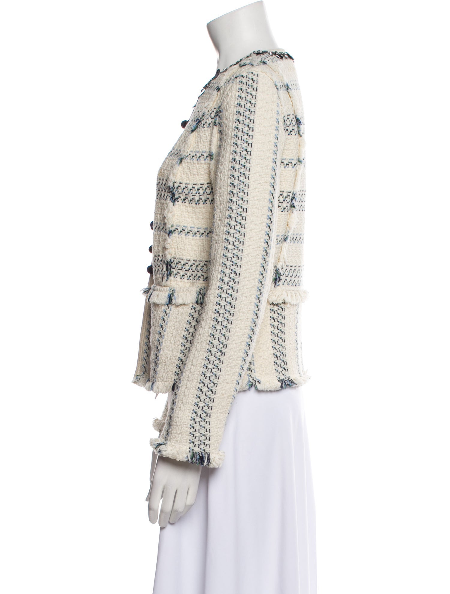 Tory Burch Tweed Pattern Jacket