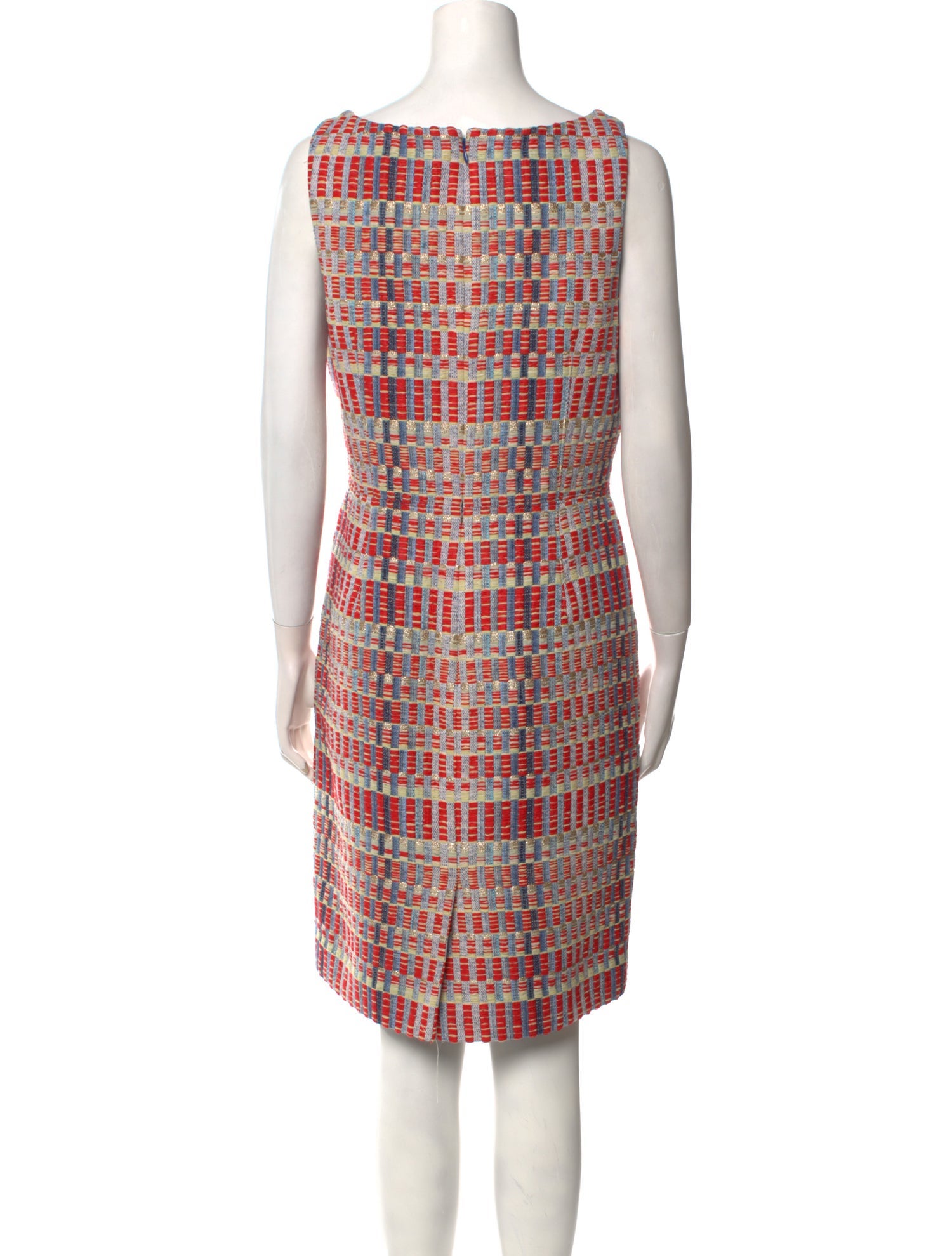 Tory Burch Plaid Print Knee-Length Dress