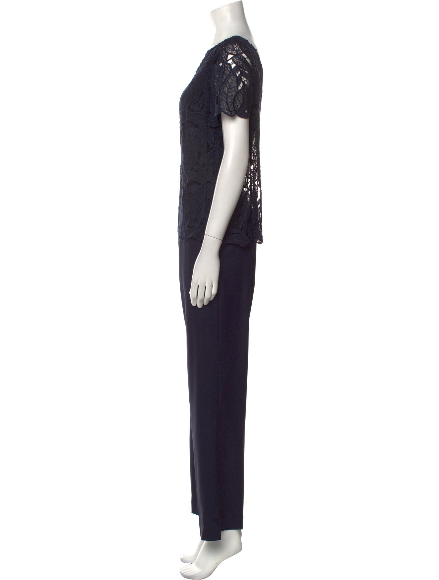 Tory Burch Bateau Neckline Jumpsuit