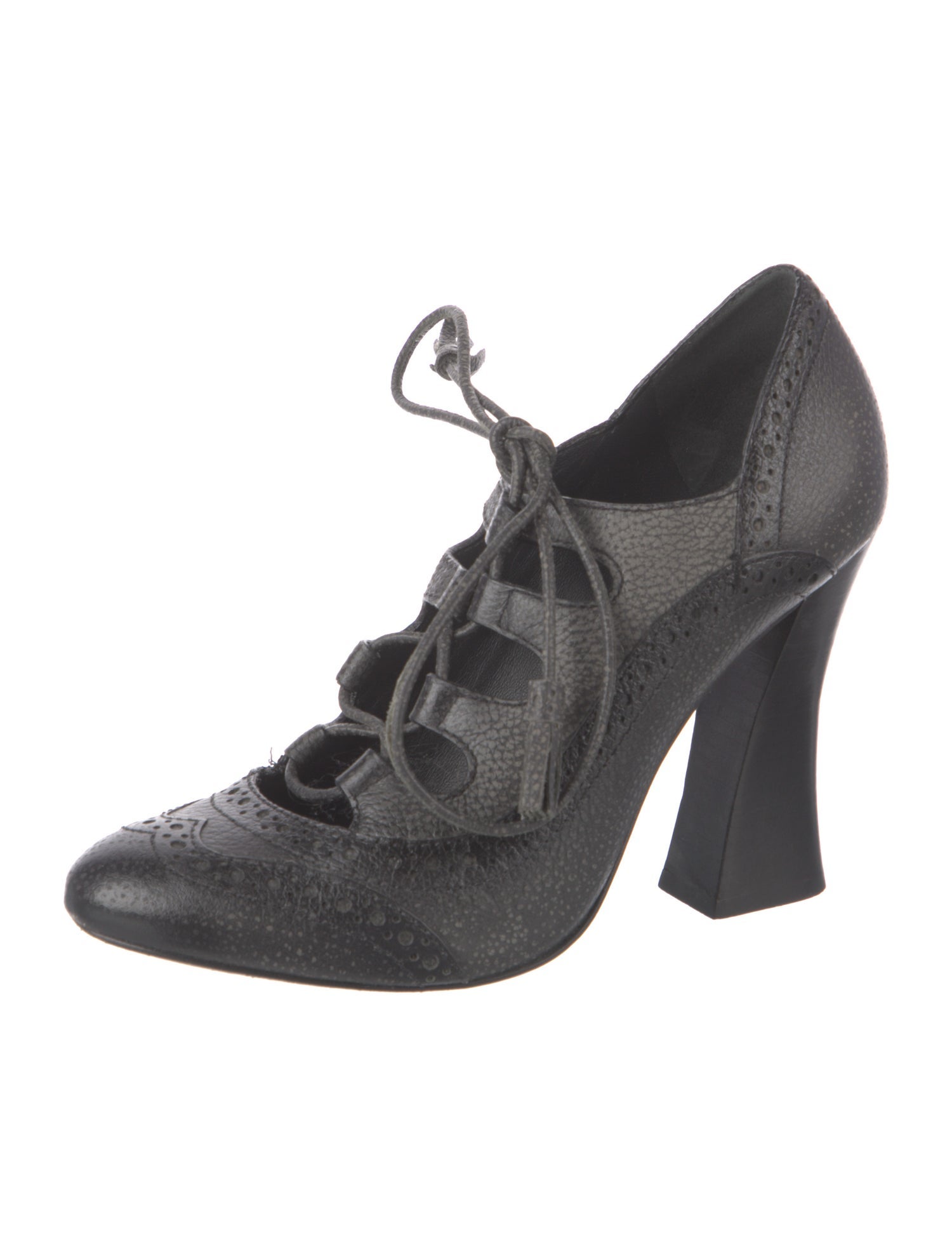 Tory Burch Leather Tassel Accents T-Strap Pumps