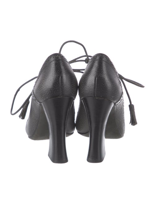 Tory Burch Leather Tassel Accents T-Strap Pumps