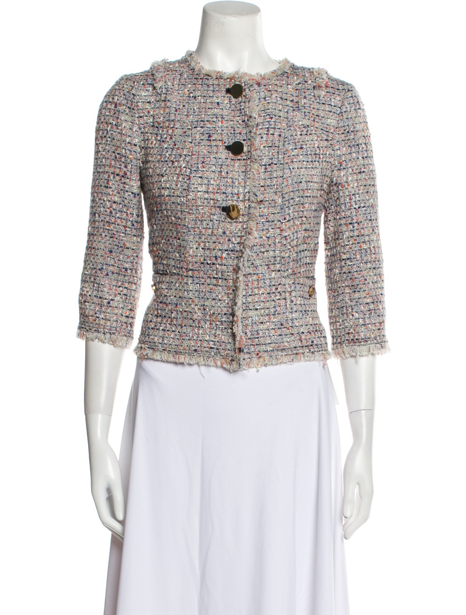 Tory Burch Tweed Pattern Evening Jacket