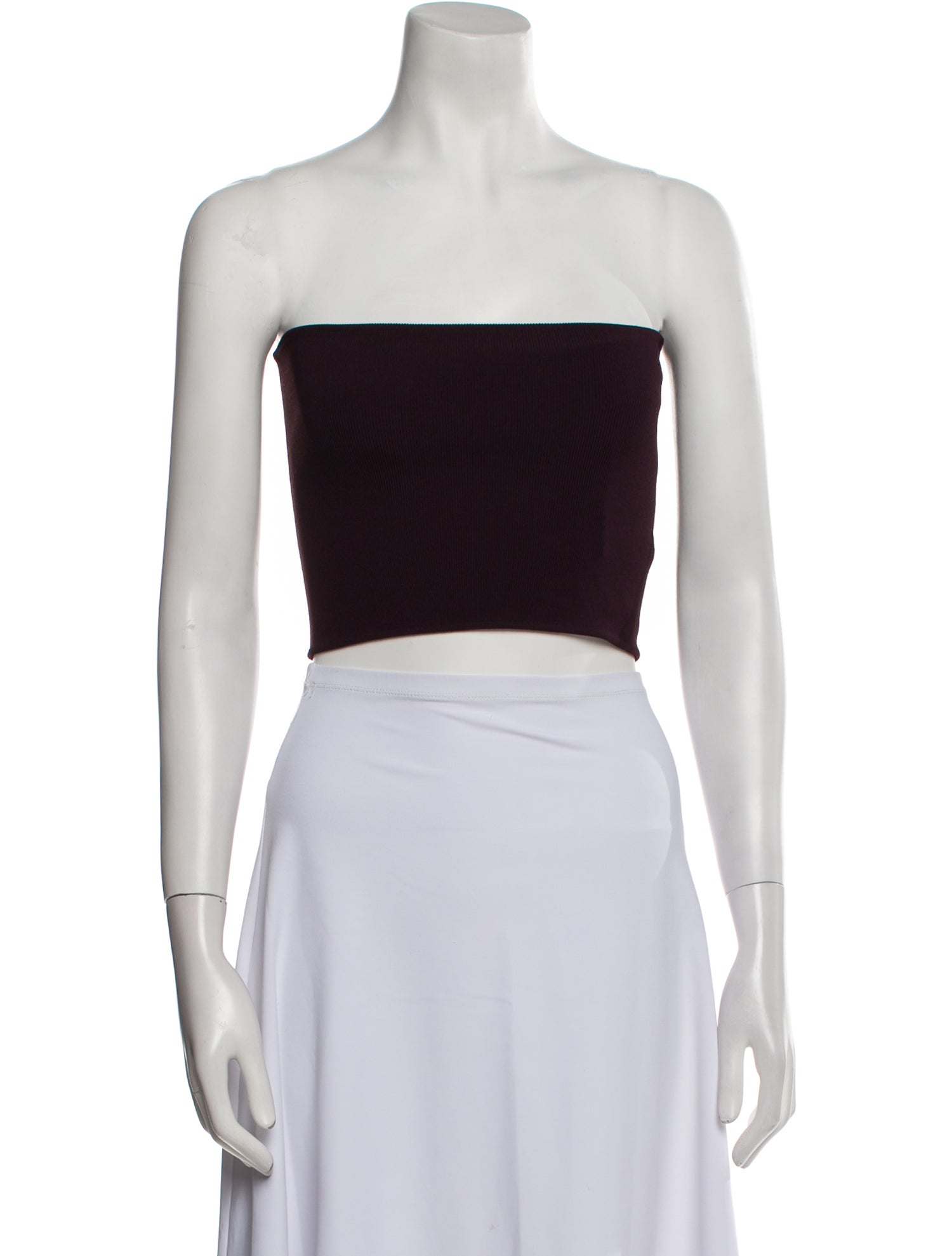 Tory Burch Strapless Crop Top