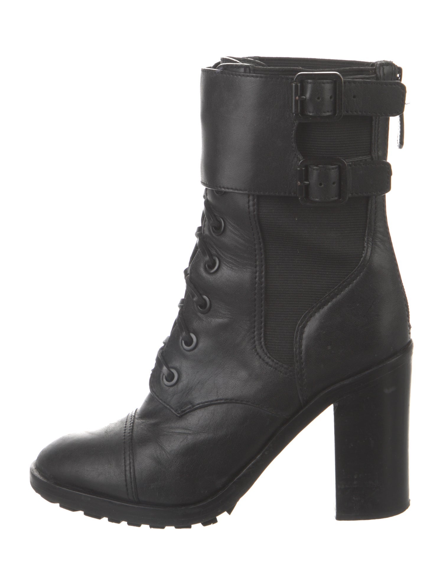 Tory Burch Leather Combat Boots