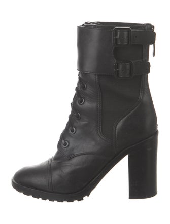 Tory Burch Leather Combat Boots