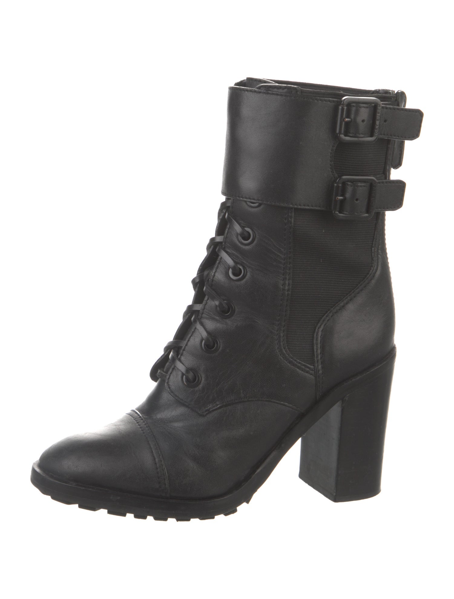 Tory Burch Leather Combat Boots
