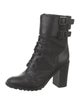 Tory Burch Leather Combat Boots