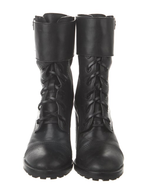 Tory Burch Leather Combat Boots