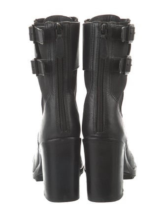 Tory Burch Leather Combat Boots