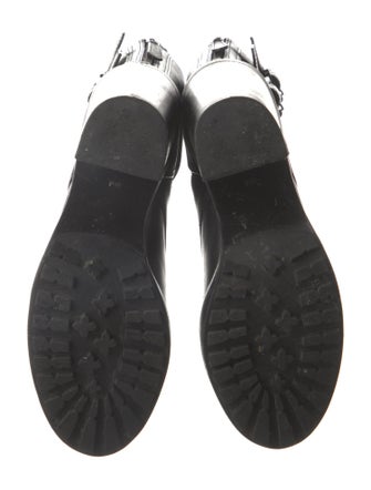 Tory Burch Leather Combat Boots