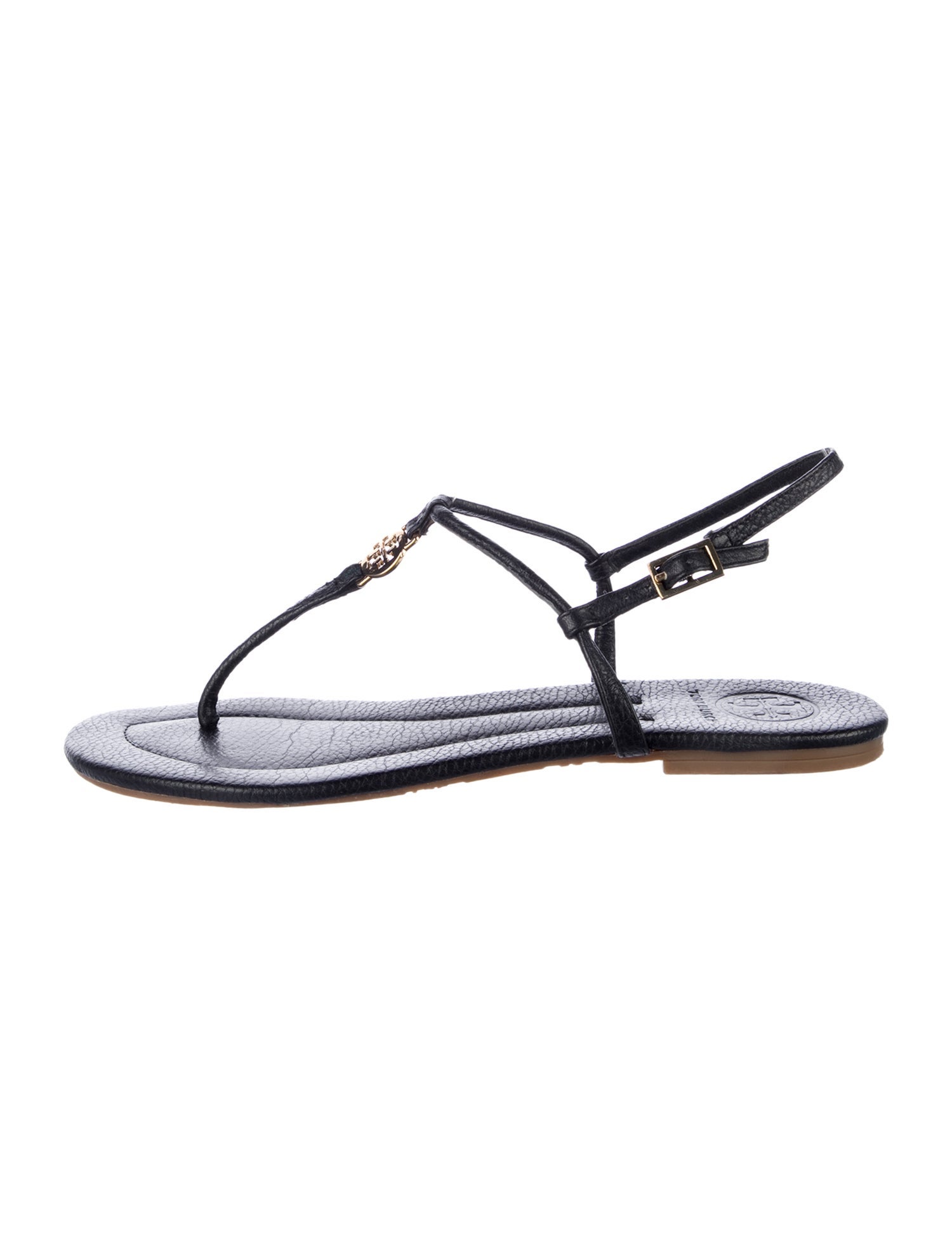 Tory Burch Leather T-Strap Sandals