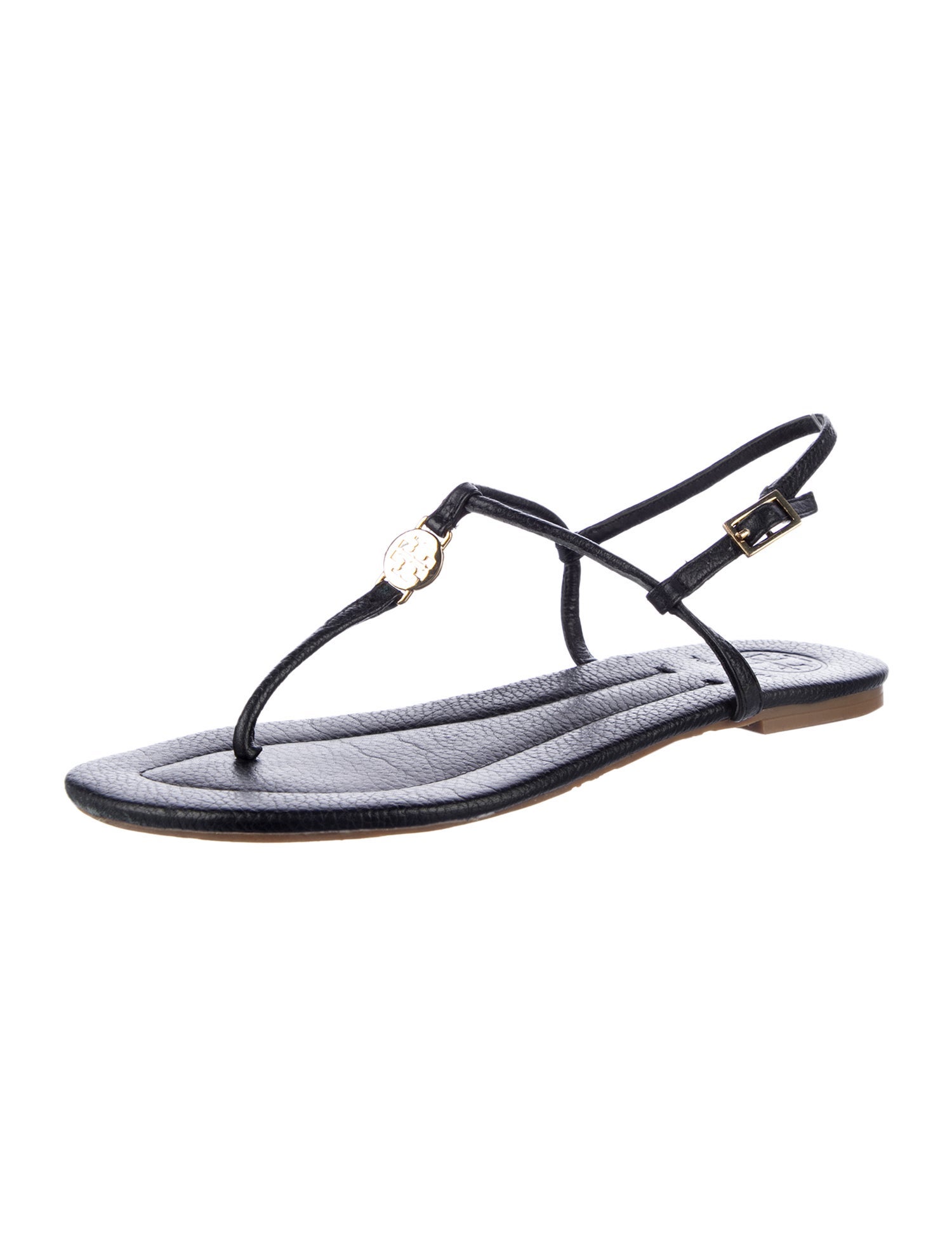Tory Burch Leather T-Strap Sandals