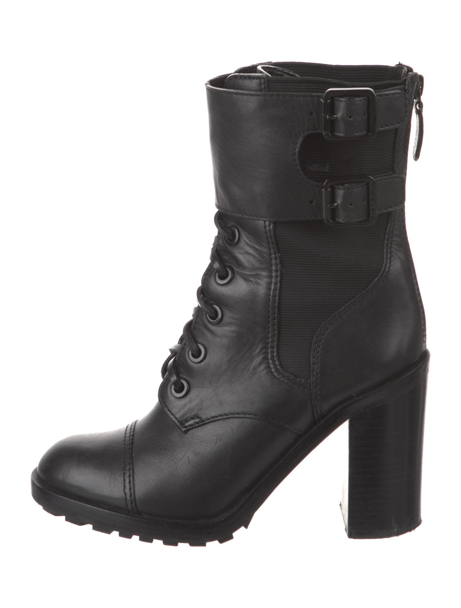 Tory Burch Leather Combat Boots
