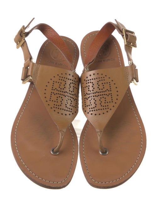 Tory Burch Leather Lasercut Accents Slides