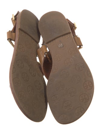 Tory Burch Leather Lasercut Accents Slides