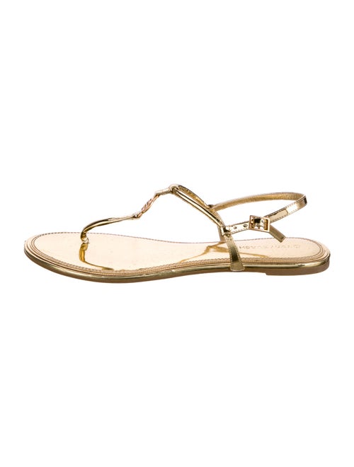 Tory Burch Patent Leather T-Strap Sandals