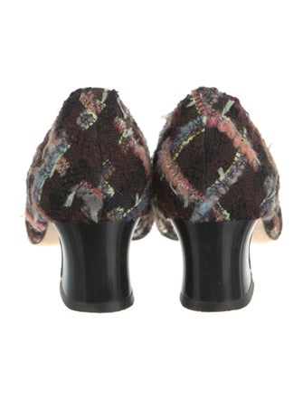 Tory Burch Tweed Printed Pumps