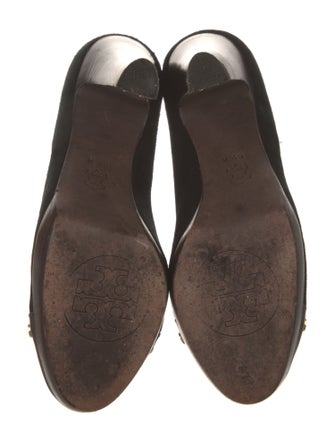 Tory Burch Suede Studded Accents Pumps