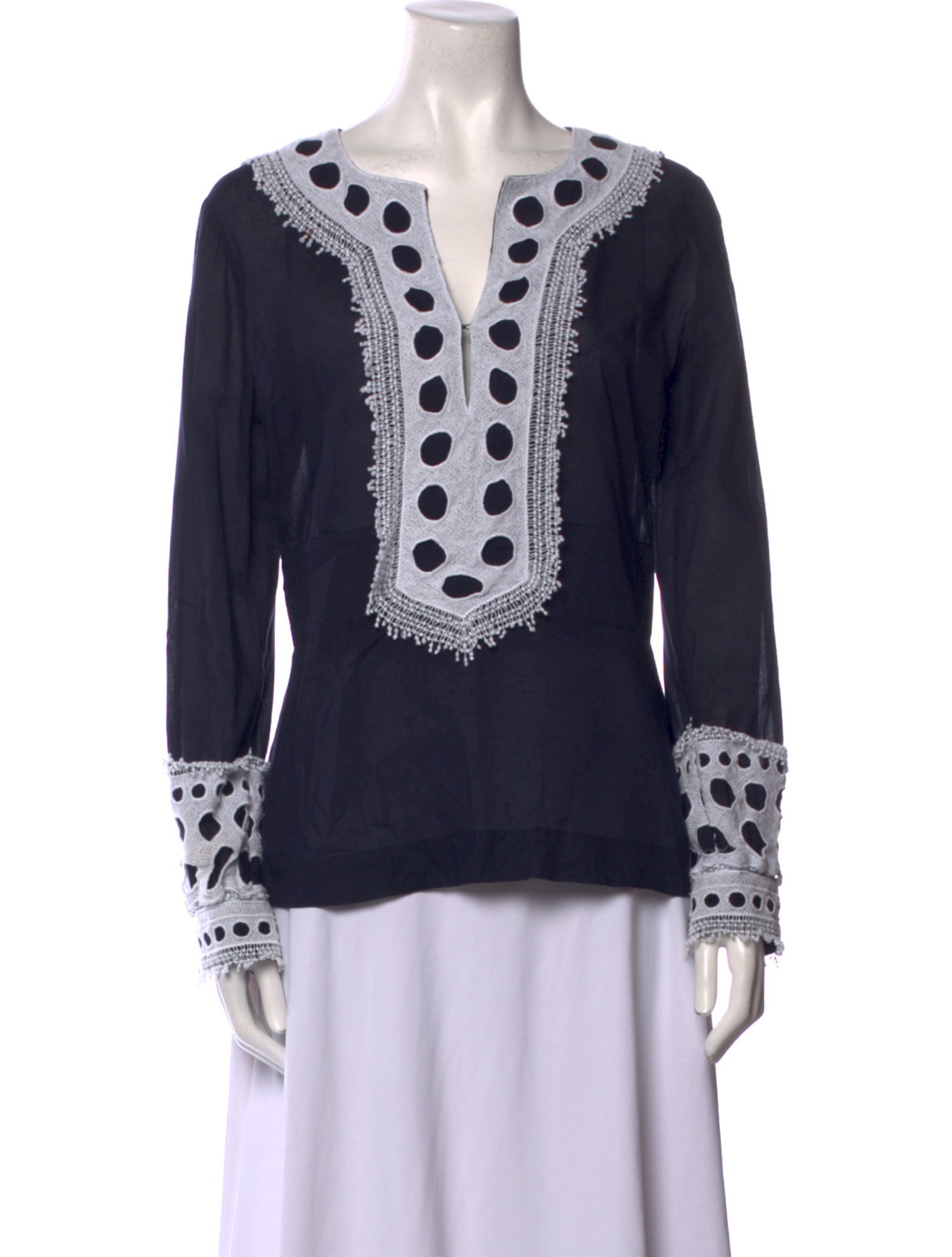 Tory Burch Printed V-Neck Tunic