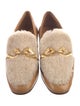 Tory Burch Leather Chain-Link Accents Loafers