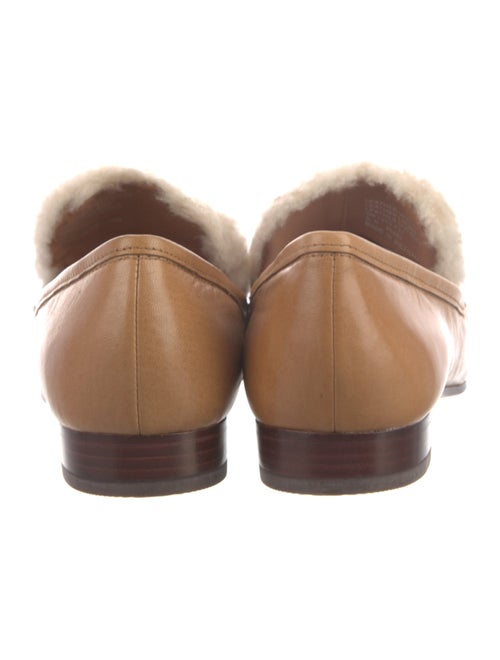 Tory Burch Leather Chain-Link Accents Loafers