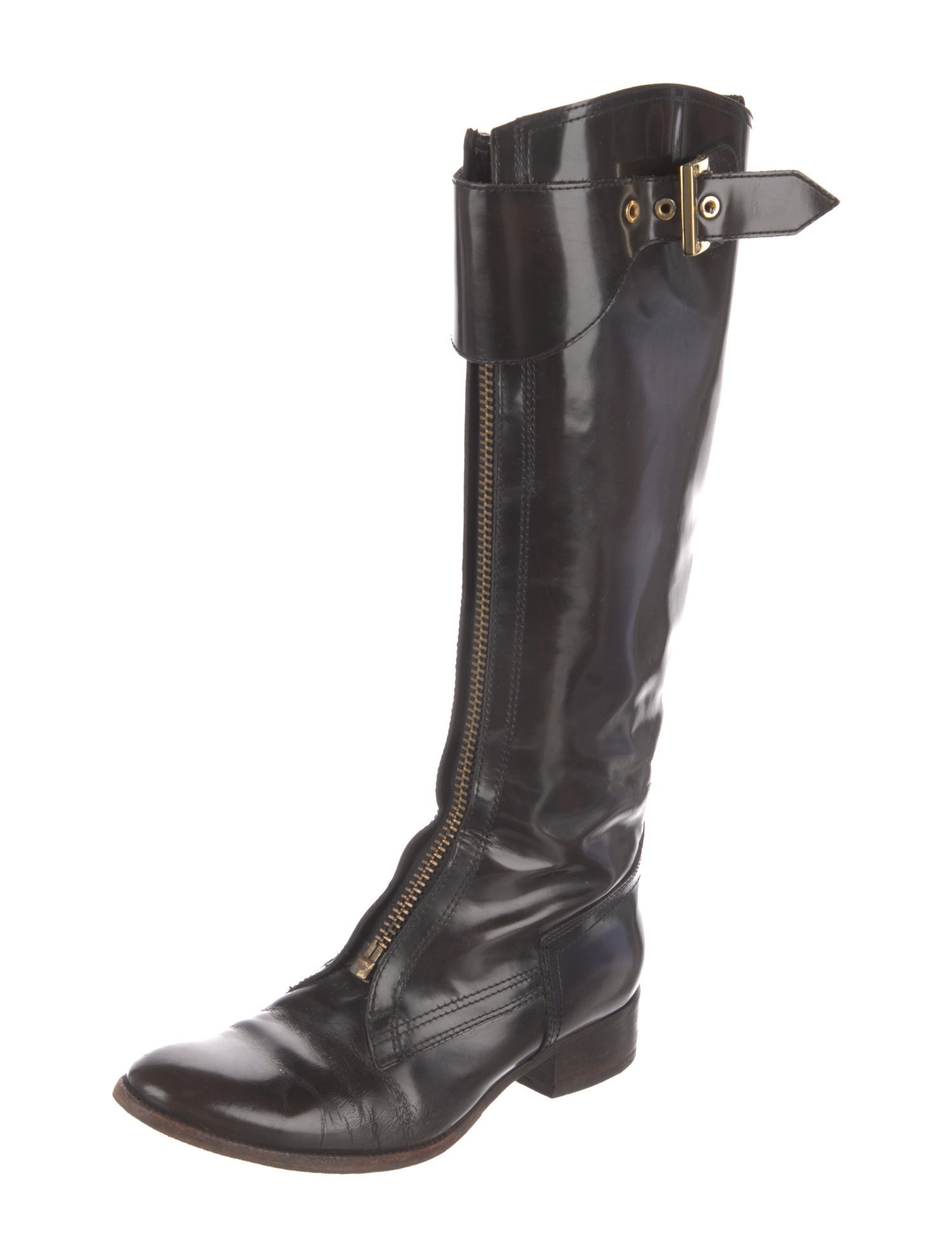 Tory Burch Leather Riding Boots
