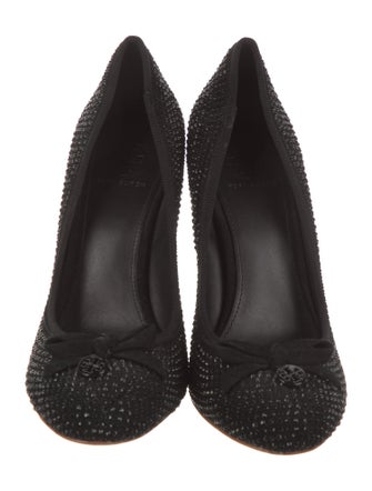 Tory Burch Crystal Embellishments Pumps