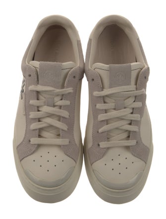 Tory Burch Leather Graphic Print Sneakers