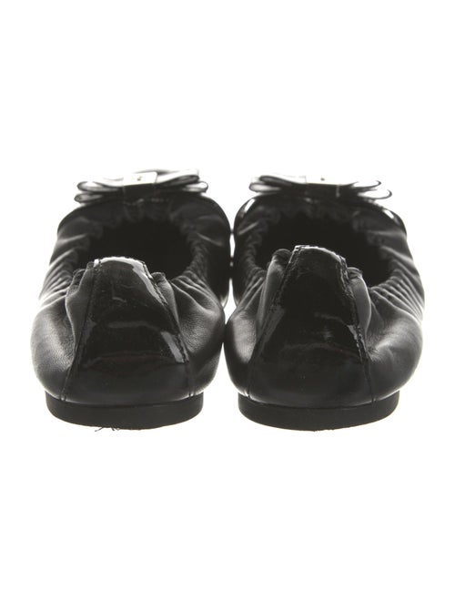 Tory Burch Leather Bow Accents Ballet Flats