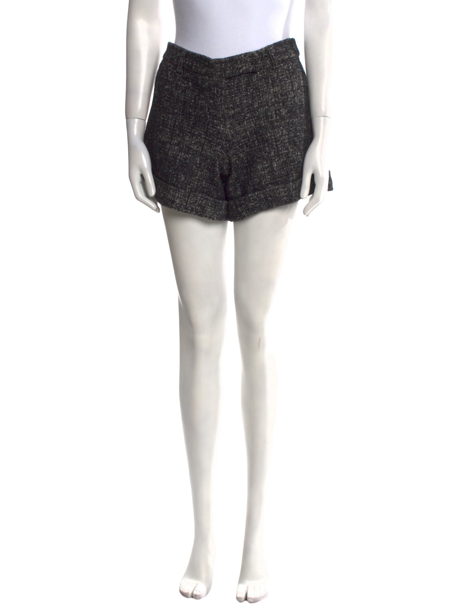 Tory Burch Tweed Pattern Mini Shorts