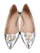 Tory Burch Patent Leather Ruffle Embellishment Flats