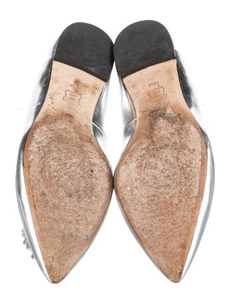 Tory Burch Patent Leather Ruffle Embellishment Flats