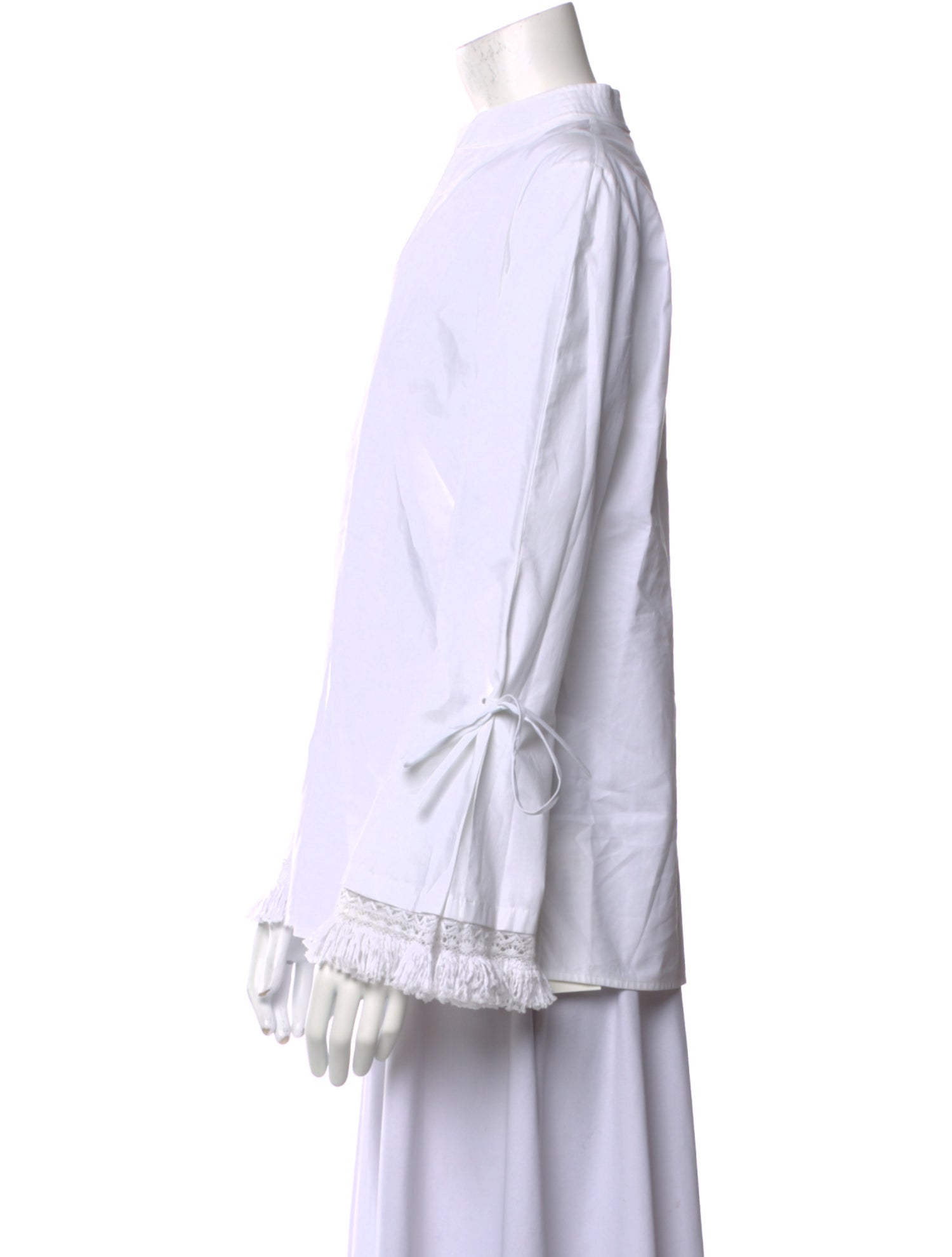 Tory Burch V-Neck Long Sleeve Blouse