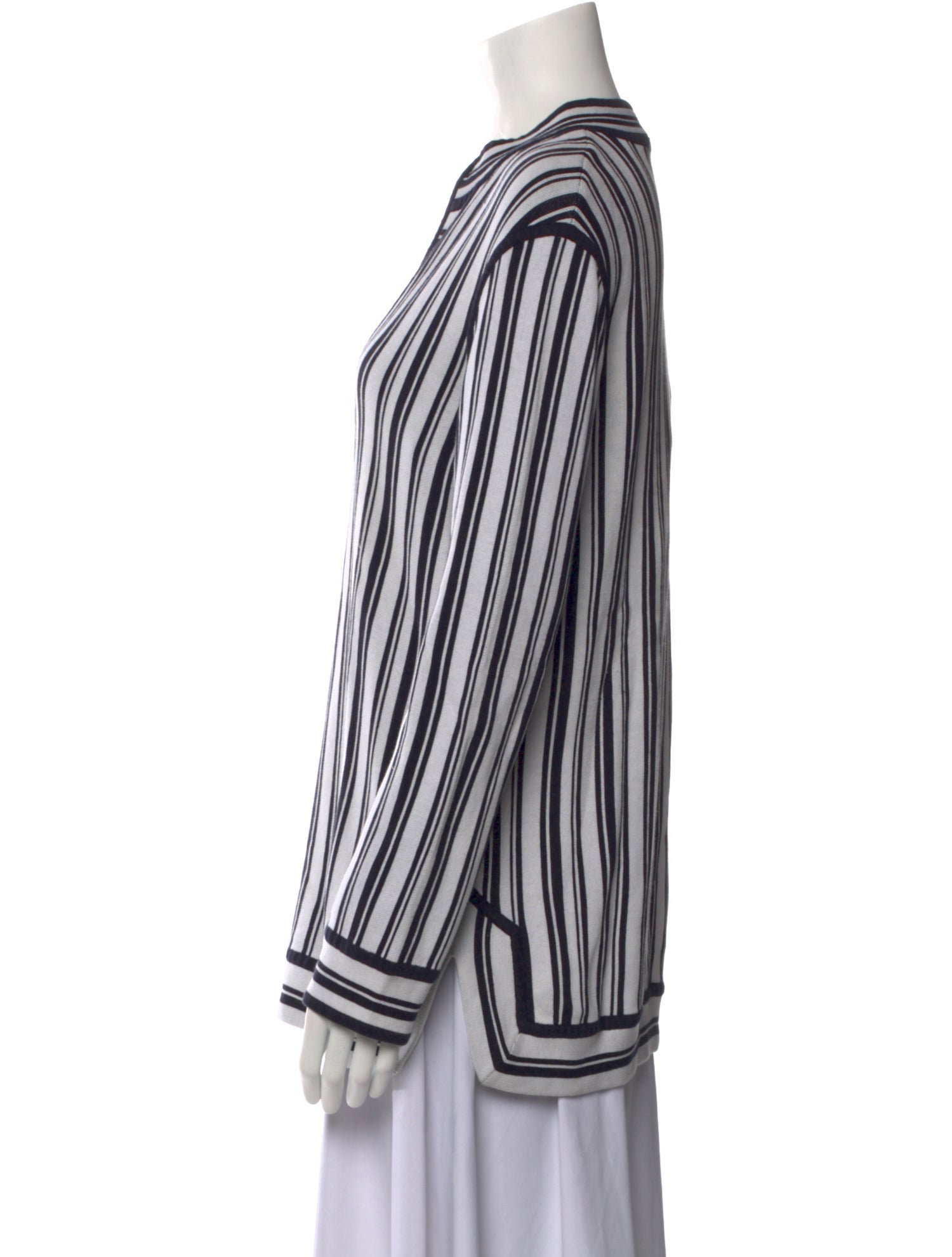 Tory Burch Striped V-Neck Tunic