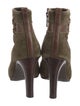 Tory Burch Signature Logo Suede Boots