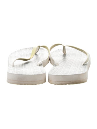 Tory Burch Leather Flip Flops