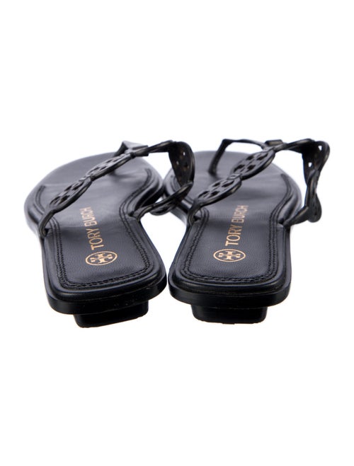 Tory Burch Leather Cutout Accent Slides