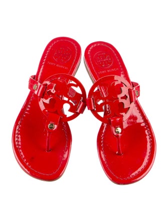 Tory Burch Patent Leather Flip Flops