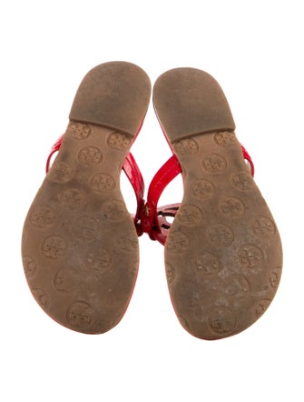 Tory Burch Patent Leather Flip Flops