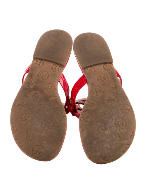 Tory Burch Patent Leather Flip Flops