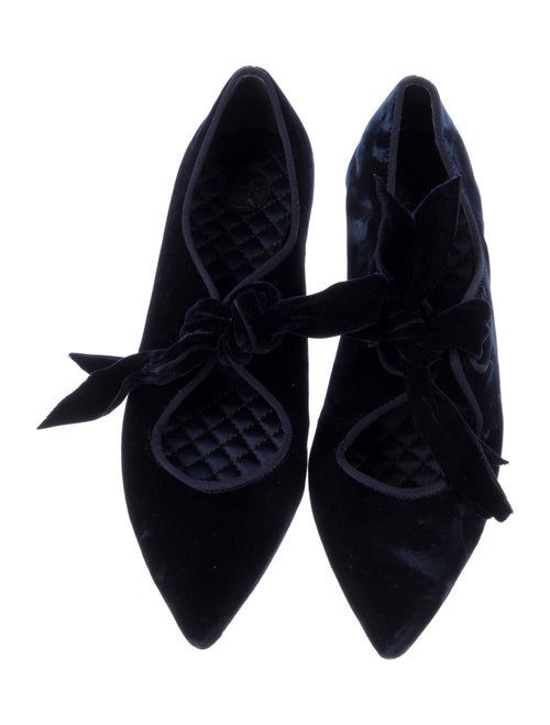 Tory Burch Velvet Oxfords