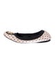 Tory Burch Leather Polka Dot Print Ballet Flats