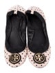 Tory Burch Leather Polka Dot Print Ballet Flats